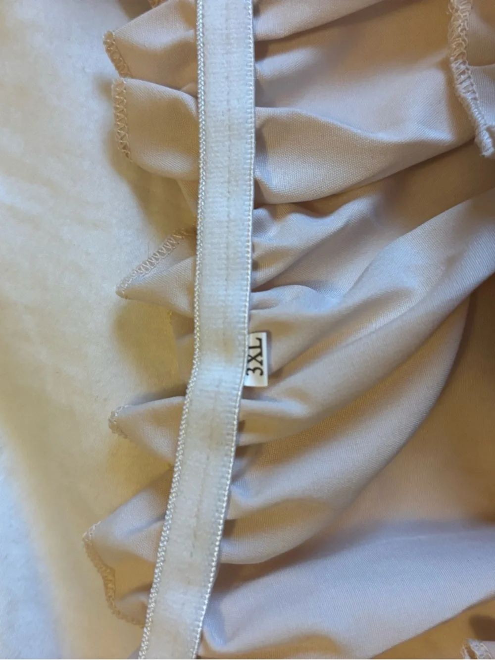 Smocked Off-Shoulder Blouse in Pale Beige - Picture 4 of 4